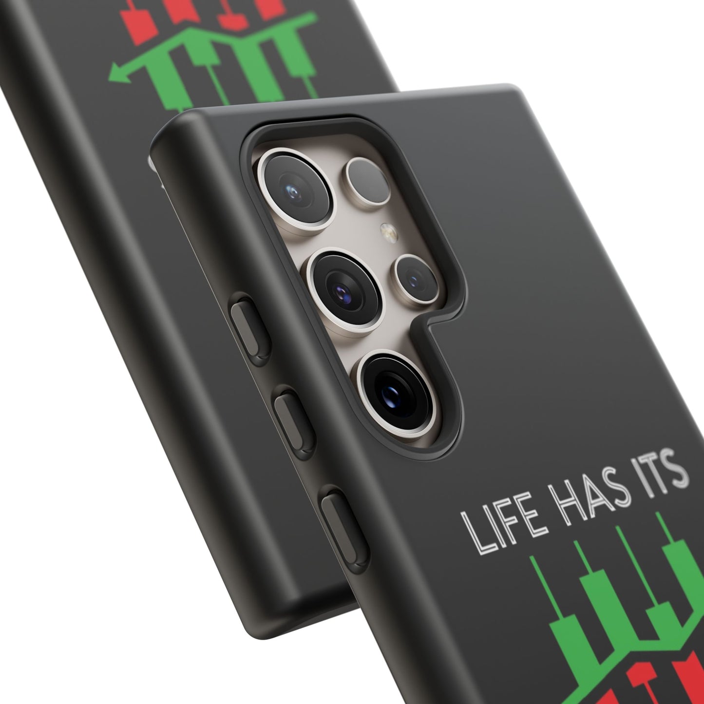 Stylish Phone Case for Day Traders, Life Has Its Ups and Downs, Unique Gift for Traders, Trendy Tech Accessories, iPhone Cover