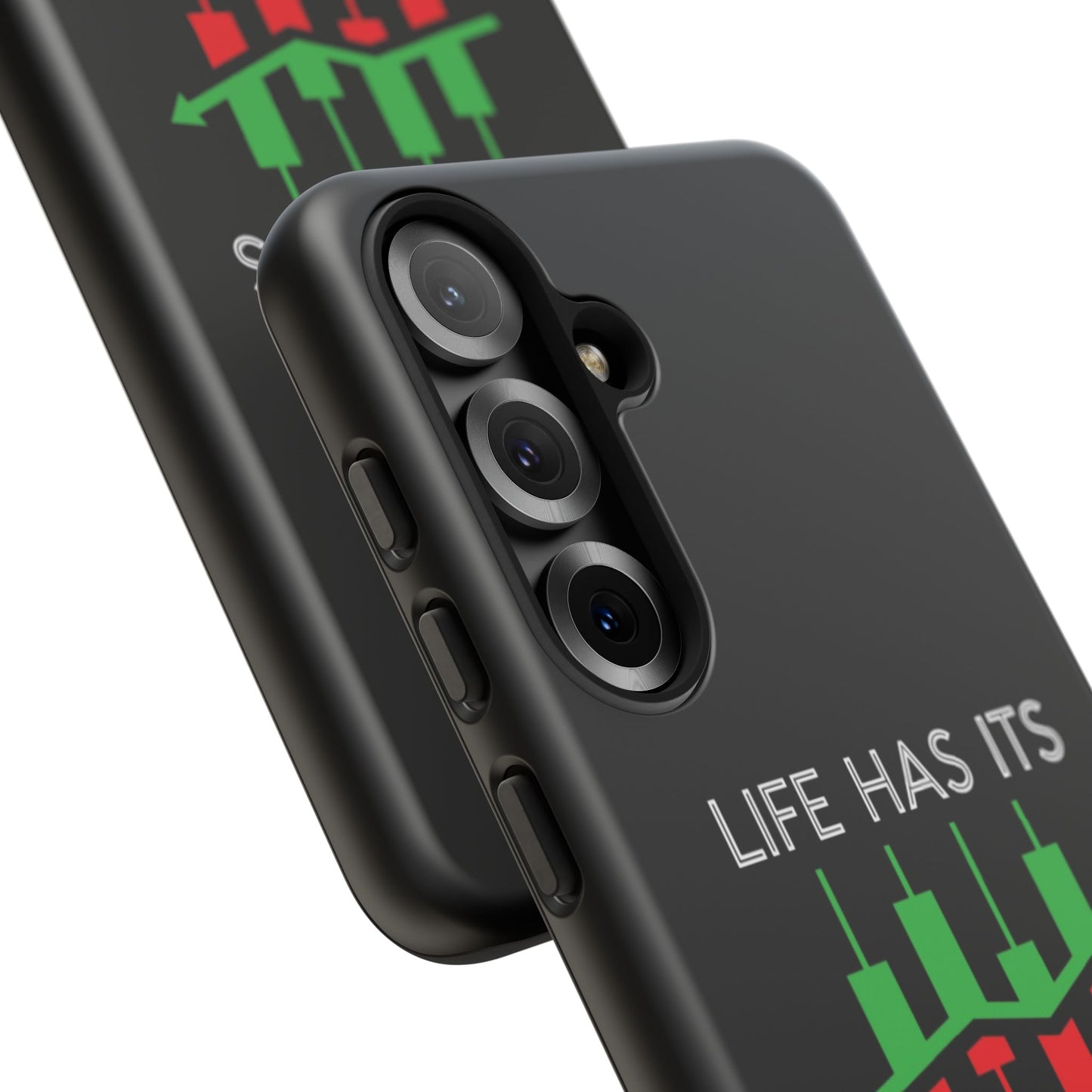 Stylish Phone Case for Day Traders, Life Has Its Ups and Downs, Unique Gift for Traders, Trendy Tech Accessories, iPhone Cover