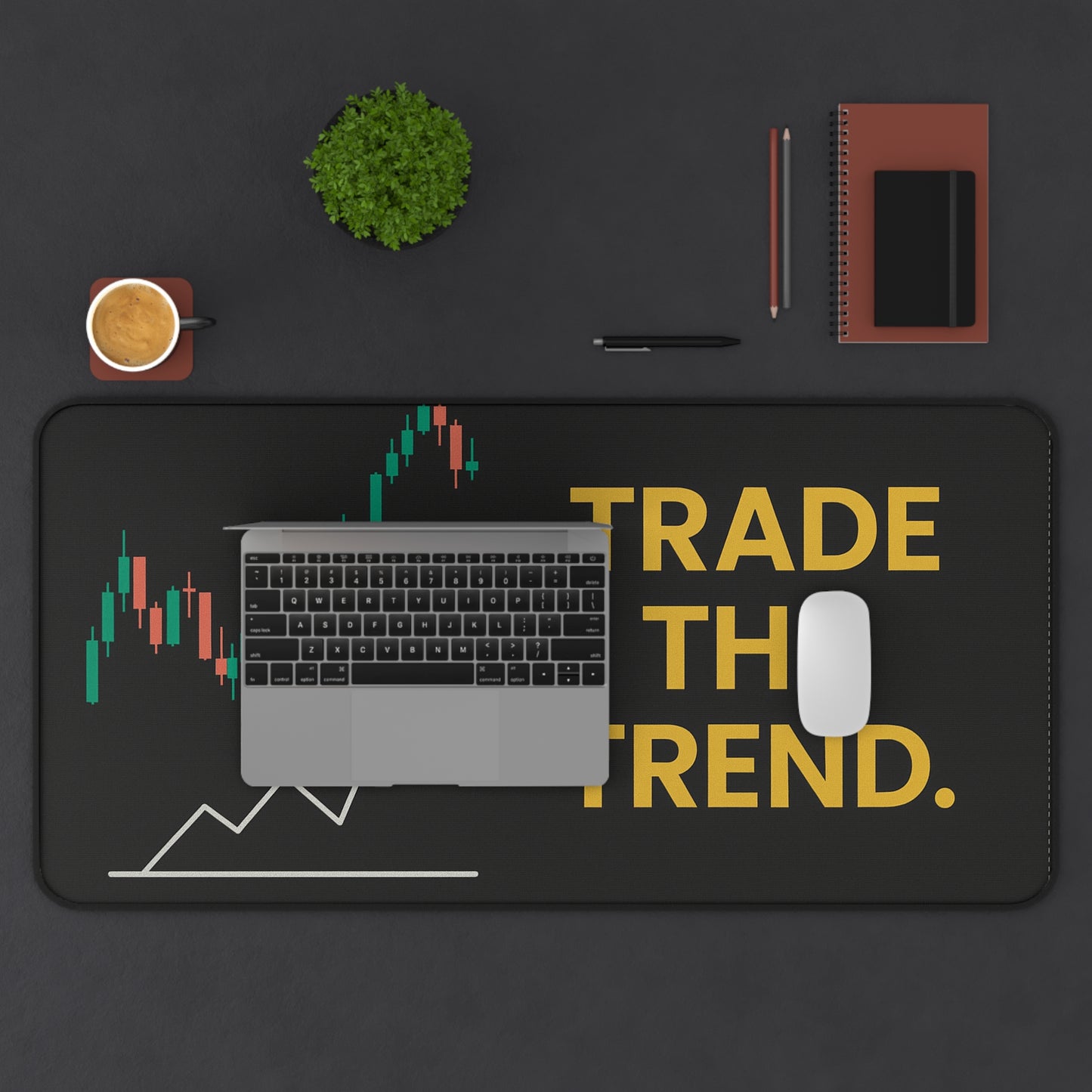 Trader Desk Mat – Motivational Trading Pad for Focus & Precision | Non-Slip, Durable, Bold Design