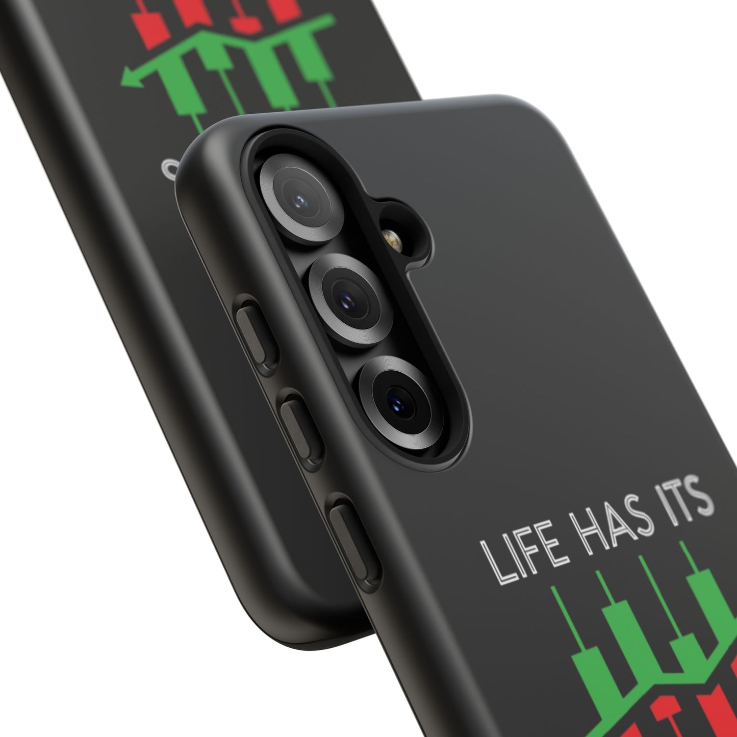 Stylish Phone Case for Day Traders, Life Has Its Ups and Downs, Unique Gift for Traders, Trendy Tech Accessories, iPhone Cover