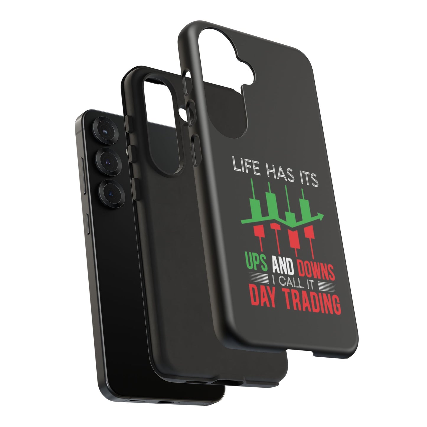 Stylish Phone Case for Day Traders, Life Has Its Ups and Downs, Unique Gift for Traders, Trendy Tech Accessories, iPhone Cover