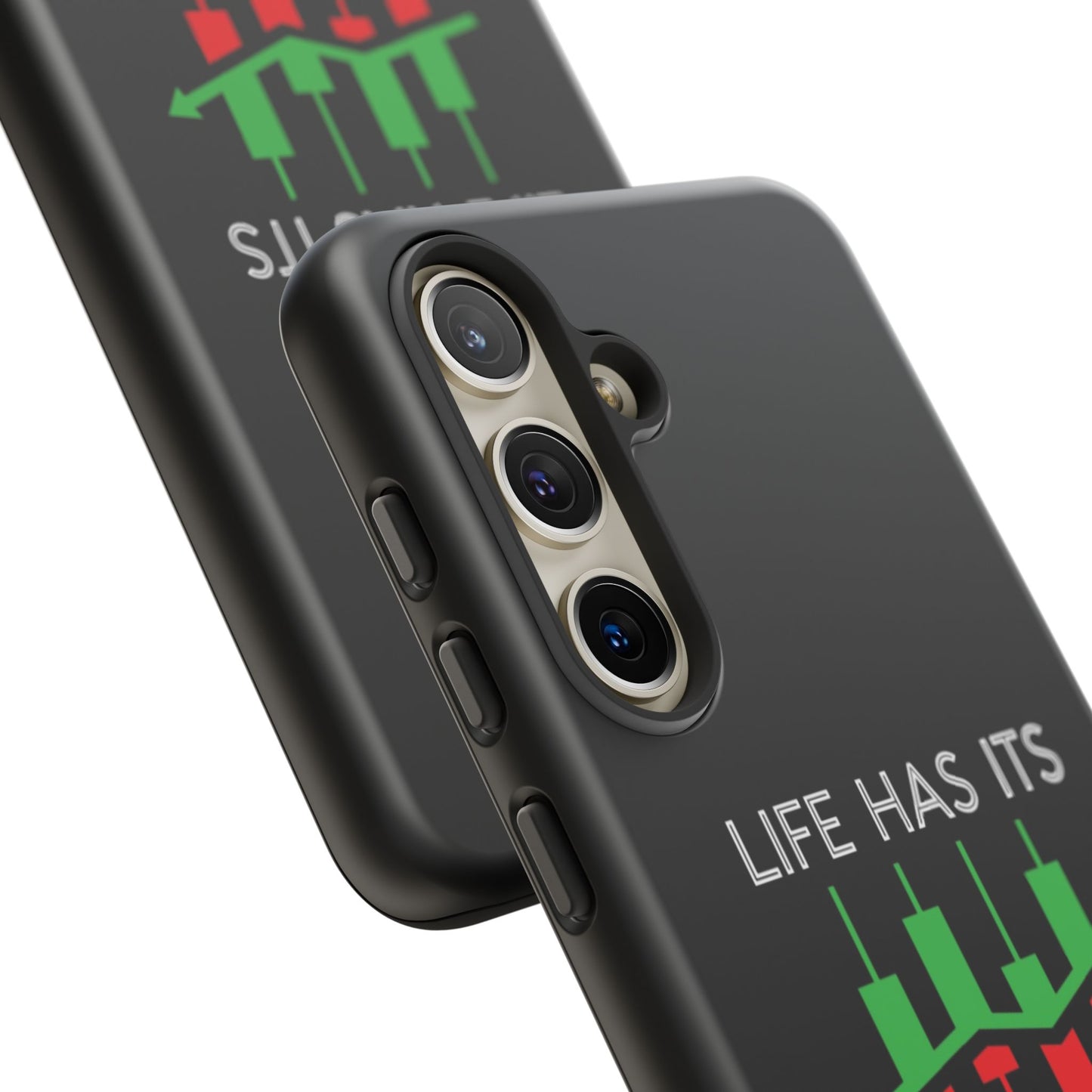 Stylish Phone Case for Day Traders, Life Has Its Ups and Downs, Unique Gift for Traders, Trendy Tech Accessories, iPhone Cover