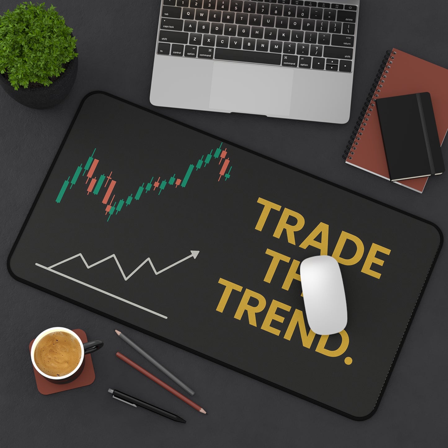 Trader Desk Mat – Motivational Trading Pad for Focus & Precision | Non-Slip, Durable, Bold Design