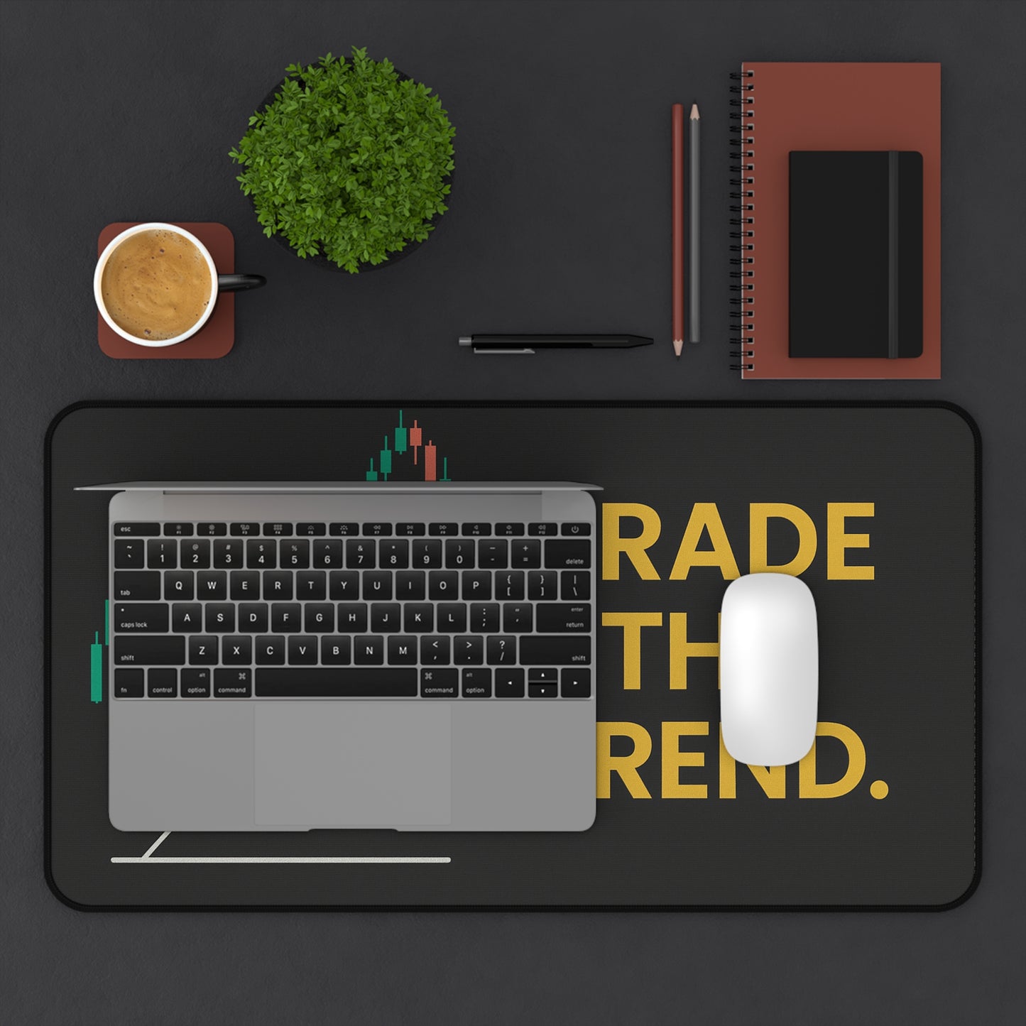 Trader Desk Mat – Motivational Trading Pad for Focus & Precision | Non-Slip, Durable, Bold Design