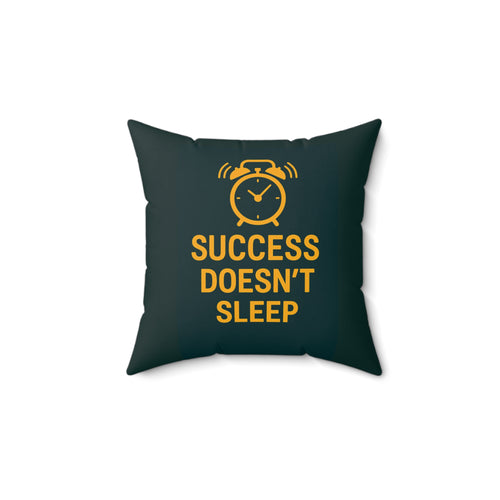 Motivational Quote Pillow – Inspirational Cushion for Entrepreneurs & Home Offices, Square Throw Pillow for Success Mindset, Gift for Dreamers