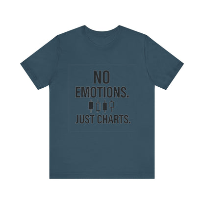No Emotions Just Charts T-Shirt – Bold Trader Mindset Tee with Candlestick Pattern | Trading Psychology Shirt | Stock Market Gift