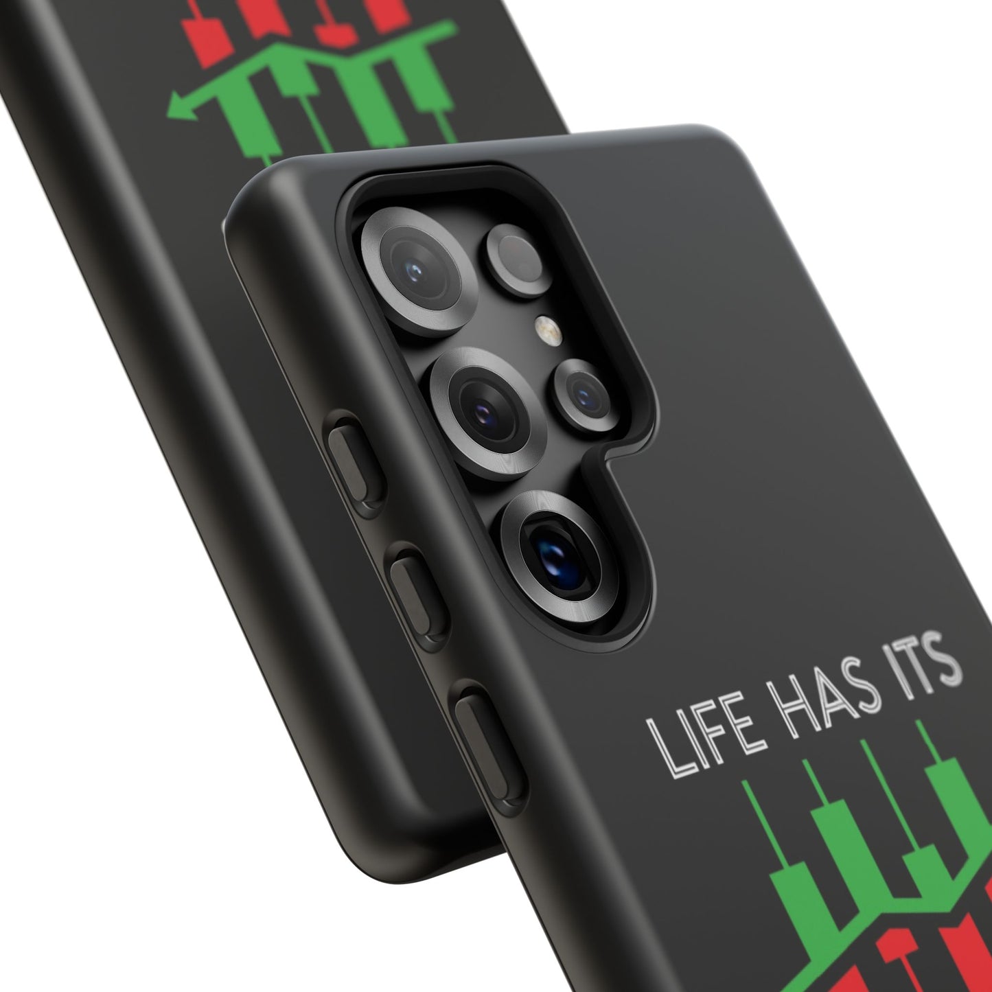 Stylish Phone Case for Day Traders, Life Has Its Ups and Downs, Unique Gift for Traders, Trendy Tech Accessories, iPhone Cover