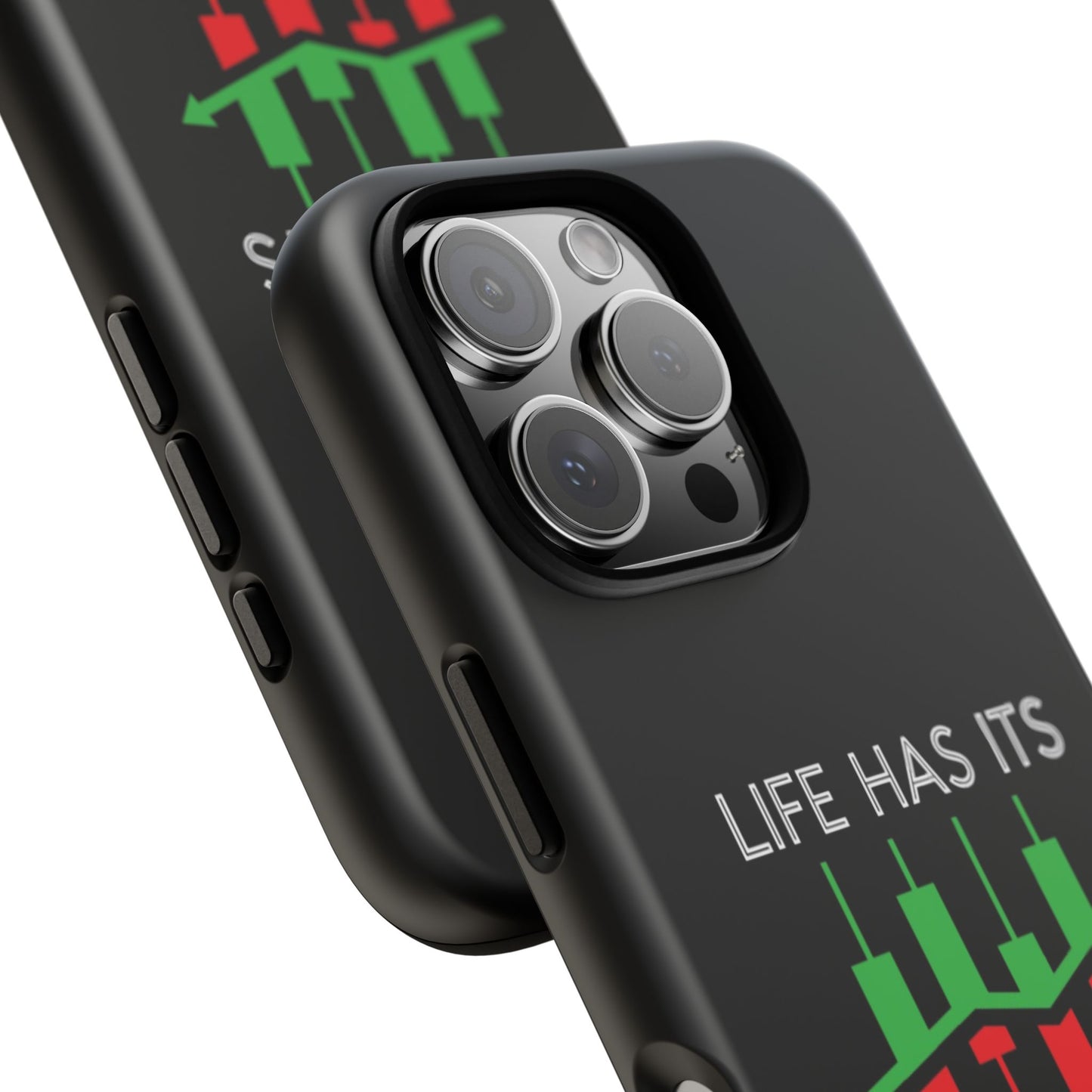 Stylish Phone Case for Day Traders, Life Has Its Ups and Downs, Unique Gift for Traders, Trendy Tech Accessories, iPhone Cover