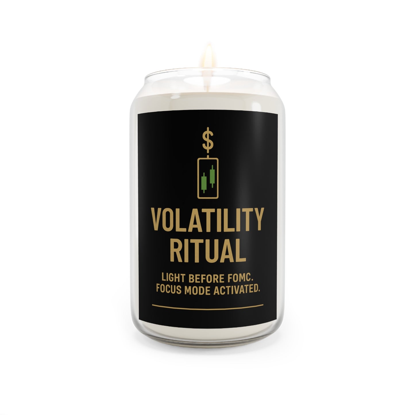 Volatility Ritual Scented Candle – Motivational Trading Candle for Focus, FOMC Prep, Finance Gift, Market Mindset Decor, Eco-Friendly