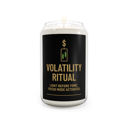 Volatility Ritual Scented Candle – Motivational Trading Candle for Focus, FOMC Prep, Finance Gift, Market Mindset Decor, Eco-Friendly