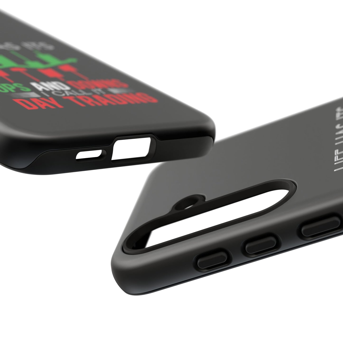 Stylish Phone Case for Day Traders, Life Has Its Ups and Downs, Unique Gift for Traders, Trendy Tech Accessories, iPhone Cover
