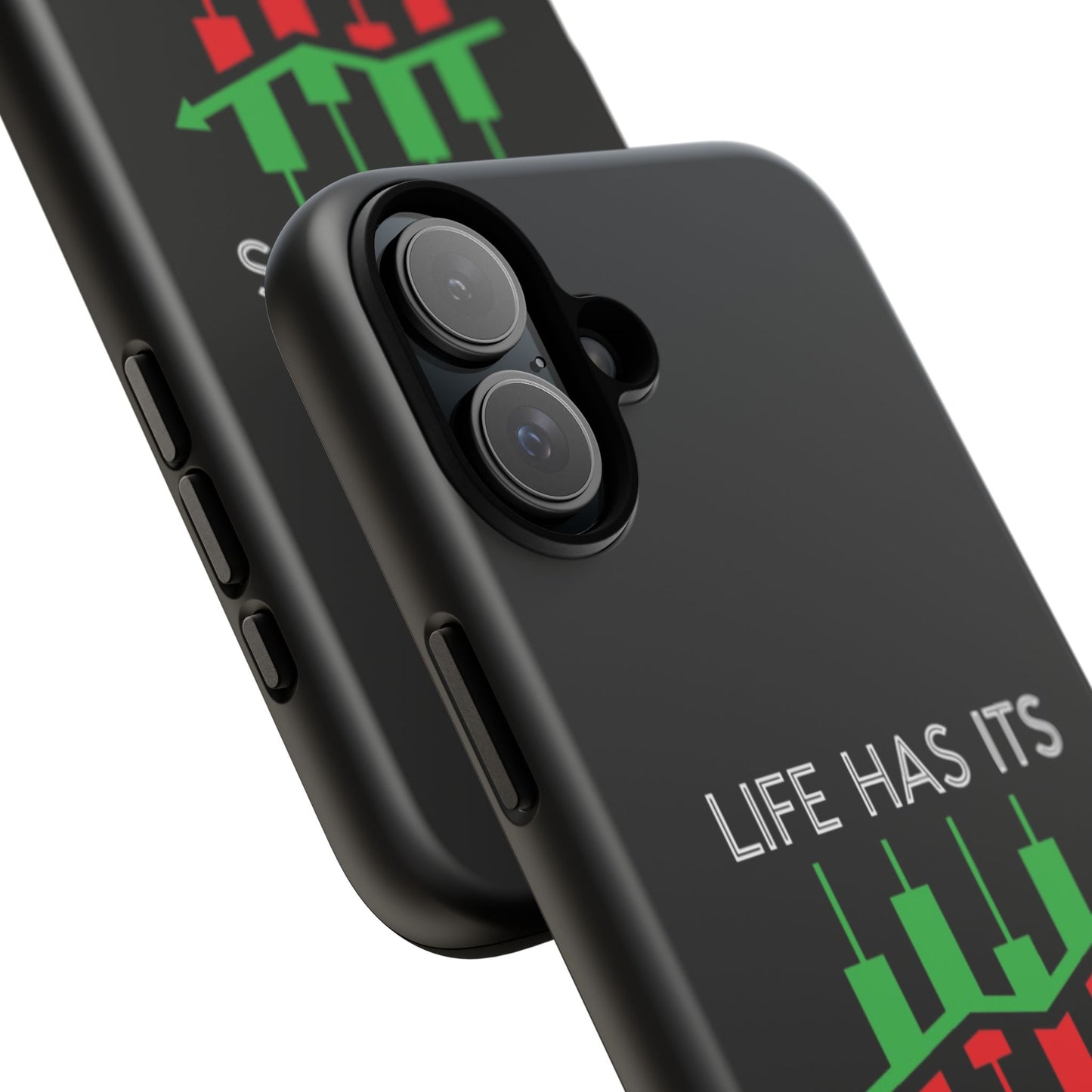 Stylish Phone Case for Day Traders, Life Has Its Ups and Downs, Unique Gift for Traders, Trendy Tech Accessories, iPhone Cover