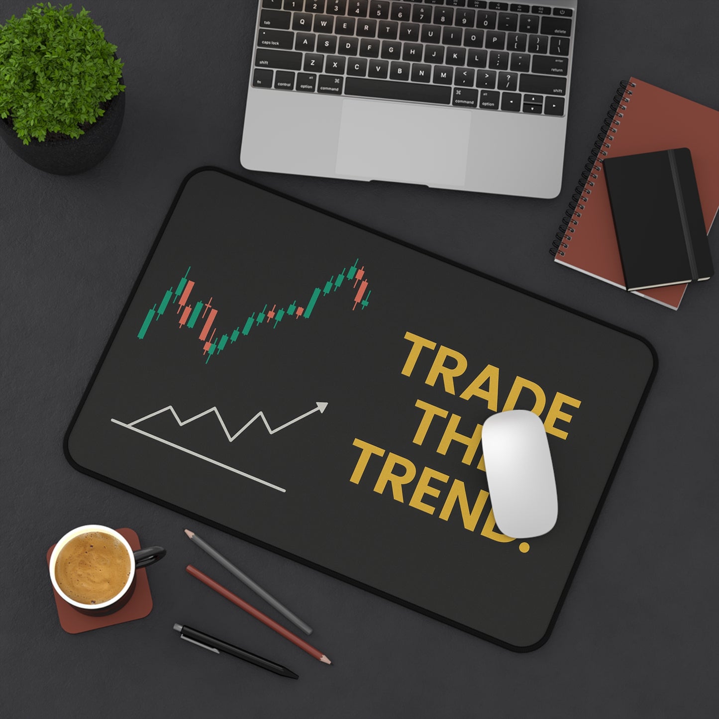 Trader Desk Mat – Motivational Trading Pad for Focus & Precision | Non-Slip, Durable, Bold Design