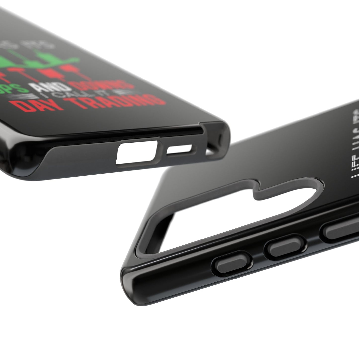 Stylish Phone Case for Day Traders, Life Has Its Ups and Downs, Unique Gift for Traders, Trendy Tech Accessories, iPhone Cover