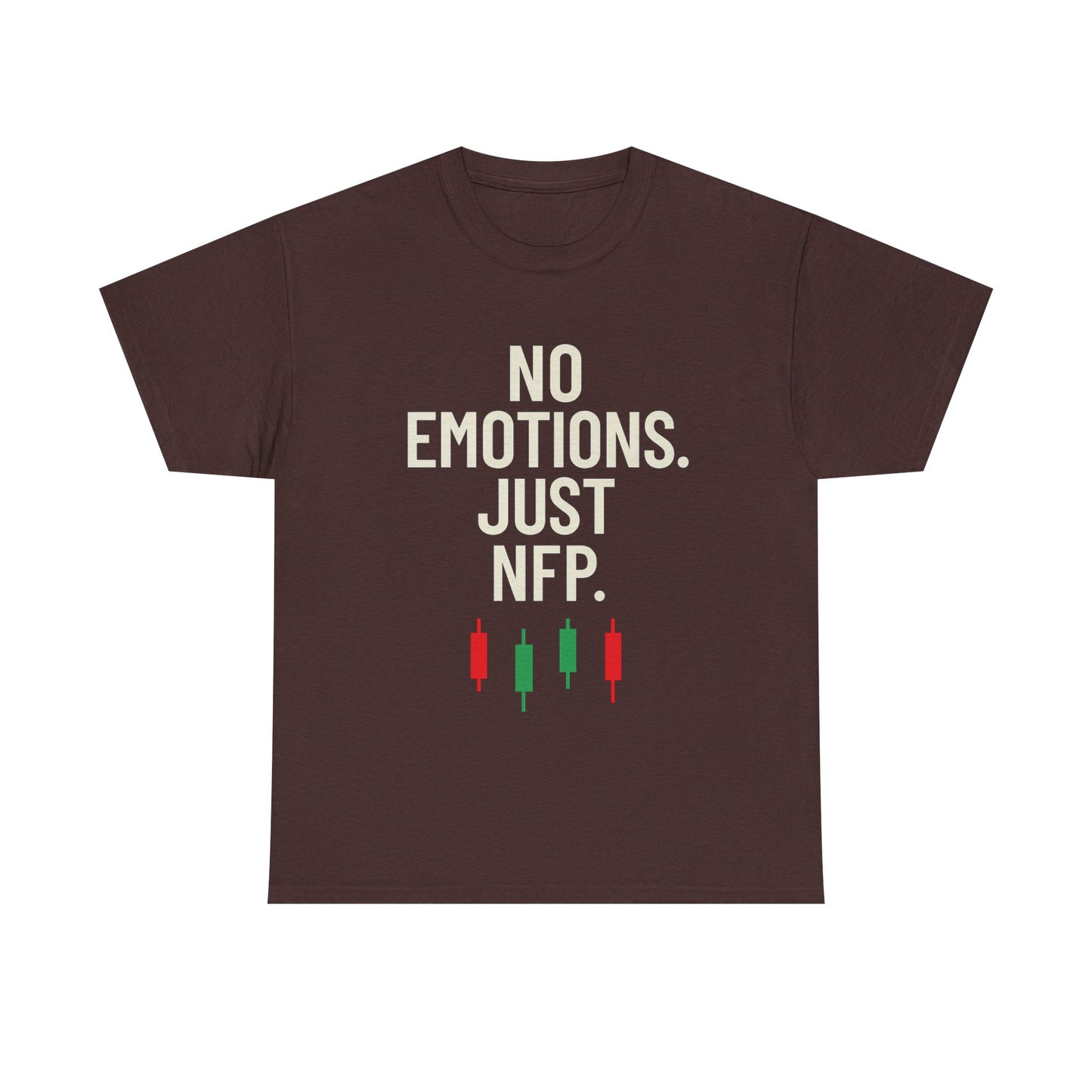 No Emotions Just NFP T-Shirt – Unisex Trading Tee for Stock Market & Forex Traders, Financial Humor Shirt, News Day Mindset Apparel