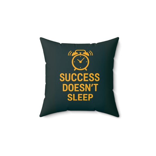 Motivational Quote Pillow – Inspirational Cushion for Entrepreneurs & Home Offices, Square Throw Pillow for Success Mindset, Gift for Dreamers