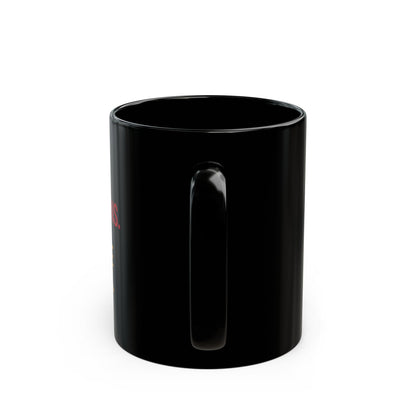 Trader's Logic Black Coffee Mug - Motivational Coffee Cup, Perfect Gift for Stock Traders, Emotions vs Logic, Daily Motivation, 11oz, 15oz