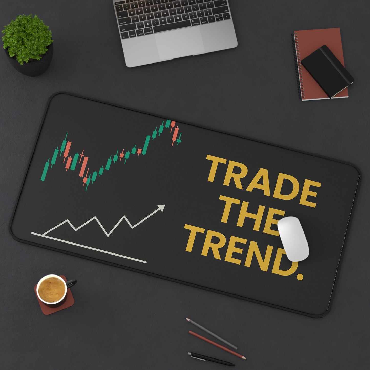 Trader Desk Mat – Motivational Trading Pad for Focus & Precision | Non-Slip, Durable, Bold Design