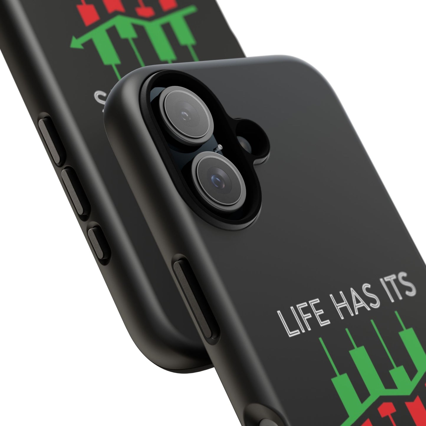 Stylish Phone Case for Day Traders, Life Has Its Ups and Downs, Unique Gift for Traders, Trendy Tech Accessories, iPhone Cover