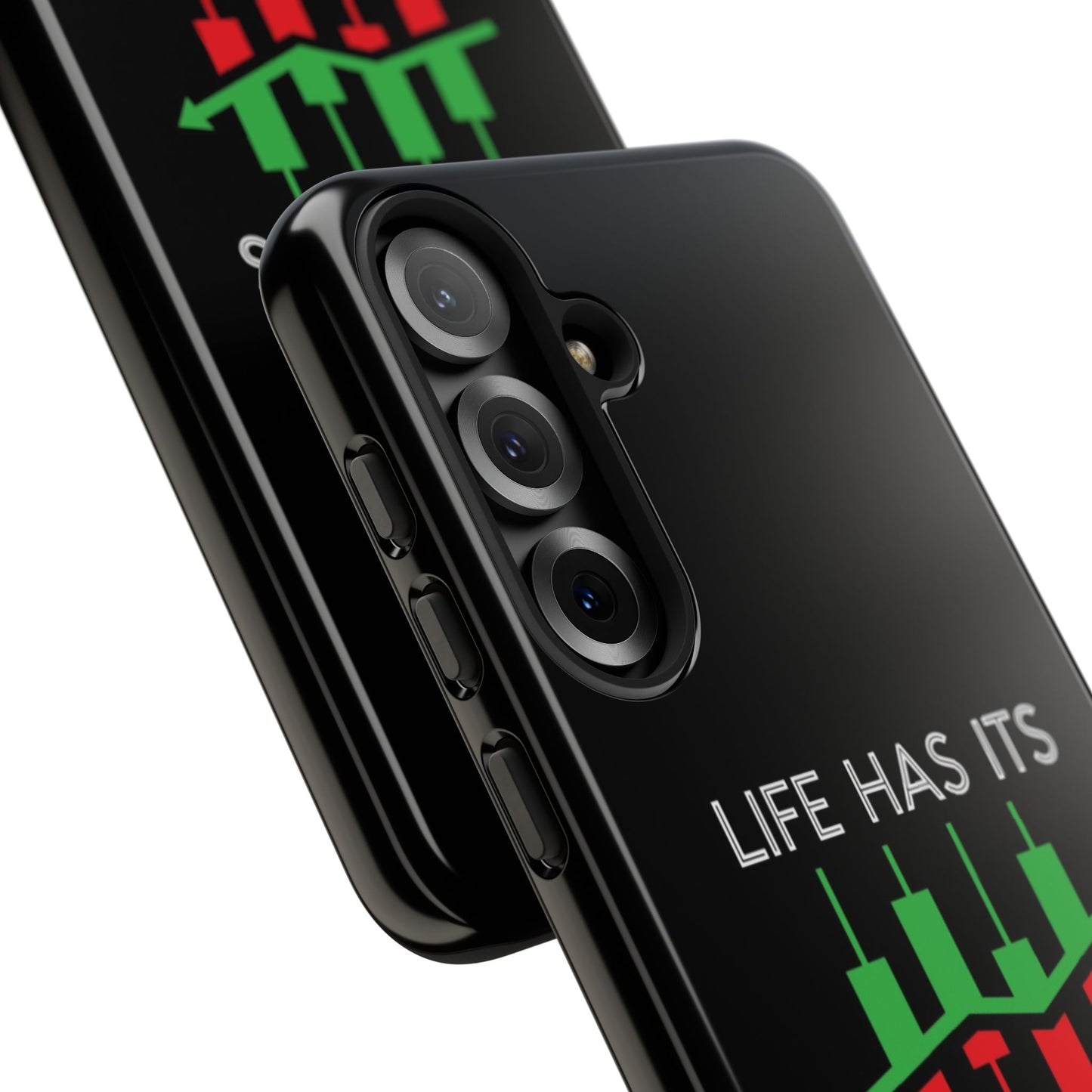 Stylish Phone Case for Day Traders, Life Has Its Ups and Downs, Unique Gift for Traders, Trendy Tech Accessories, iPhone Cover